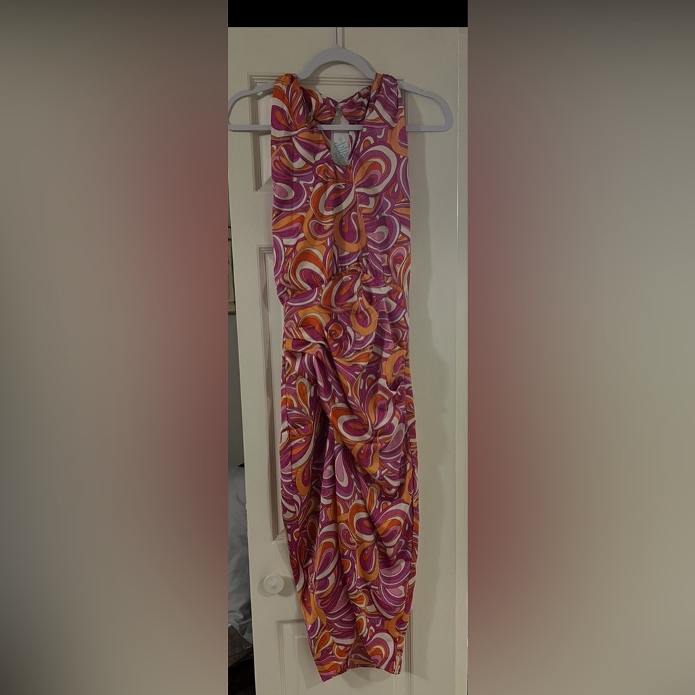 Vibrant Swirl Pattern Dress